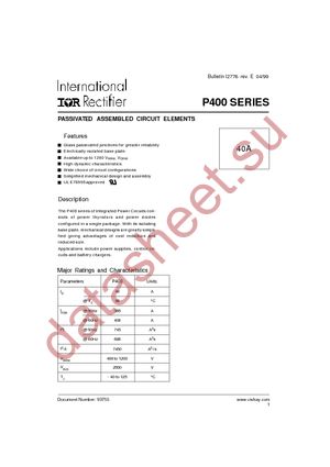 P402W datasheet  